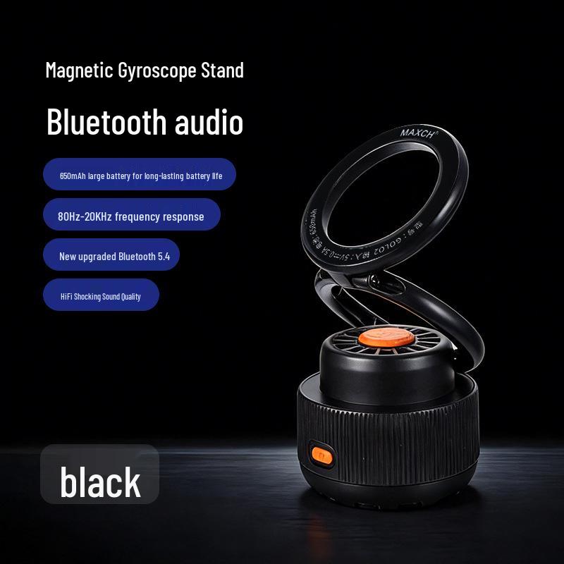 

Gyro Magnetic Wireless Bluetooth Speaker with Subwoofer - High-Quality Portable Sound Stand чорний