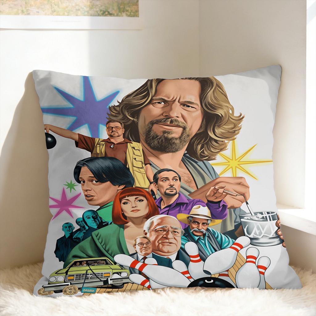The Dude Big Lebowski Pillow Cover Soft Cushion Cover Retro Trendy Pillow Case For Office Car Home Decor
