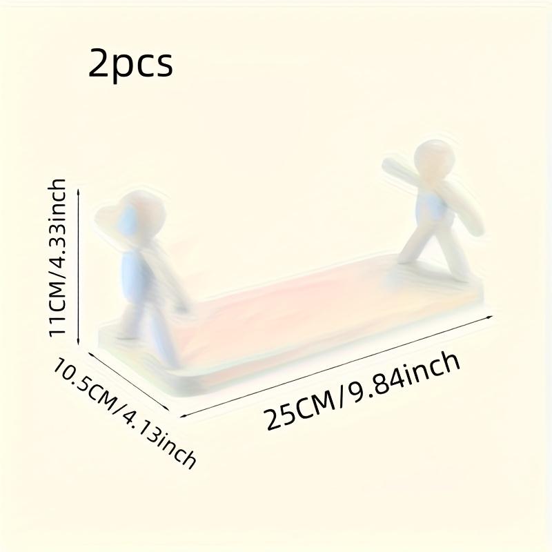 Moderne Kunststoff-Wandregale mit Humanoid-Figuren zur Aufbewahrung in Küche oder Bad, Regale