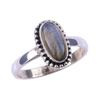 Natural Labradorite Gemstone Handmade 925 Solid Sterling Silver Ring Size 7 O2W16