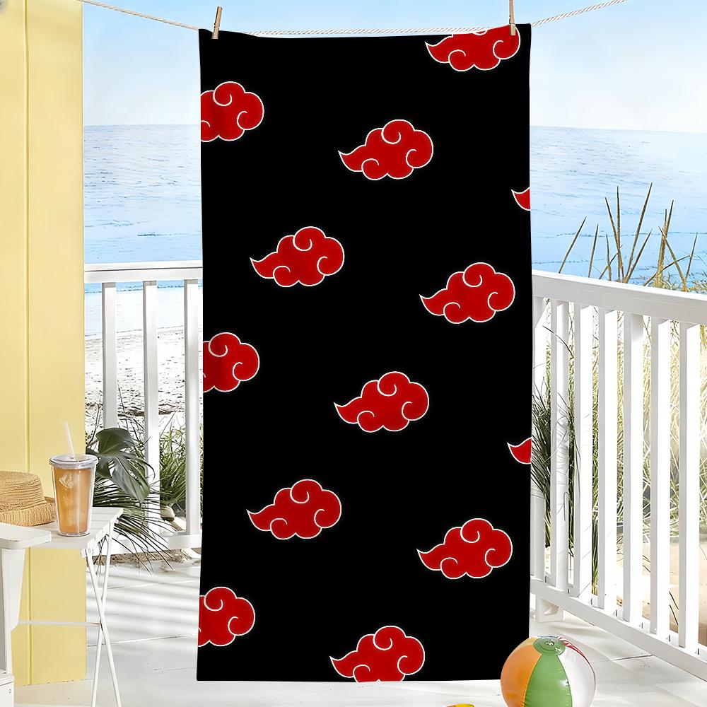 N-Naruto-S A-AkatsukiS Towel Sports Quick Dry Travel Camping Gear Sandproof Soft Light Large Beach Towel
