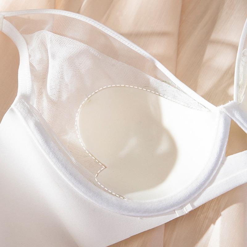 Ladies Sexy Soft Underwire Underwear French Lace Ultra-thin Bra