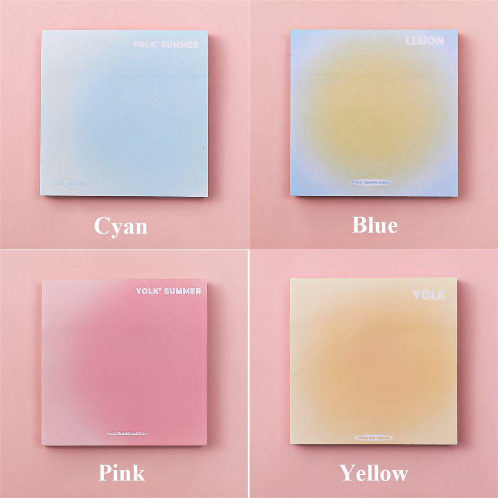 Paper Scrapbooking School Office Supply Notebook Gradient Color Memo Pads Sticky Notes Bookmark