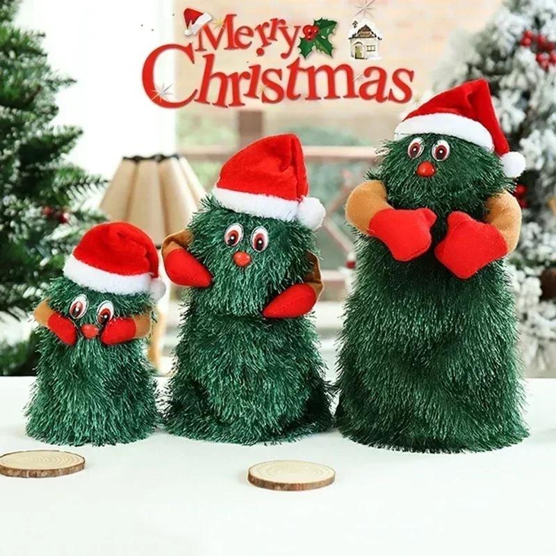 Musikalischer Weihnachtsbaum Elektrisches Plüschtier Puppen Lustig Niedlich Grün Elektronischer Weihnachtsbaum Musikalischer Weihnachtsmann Lustige Weihnachtsdekorationen