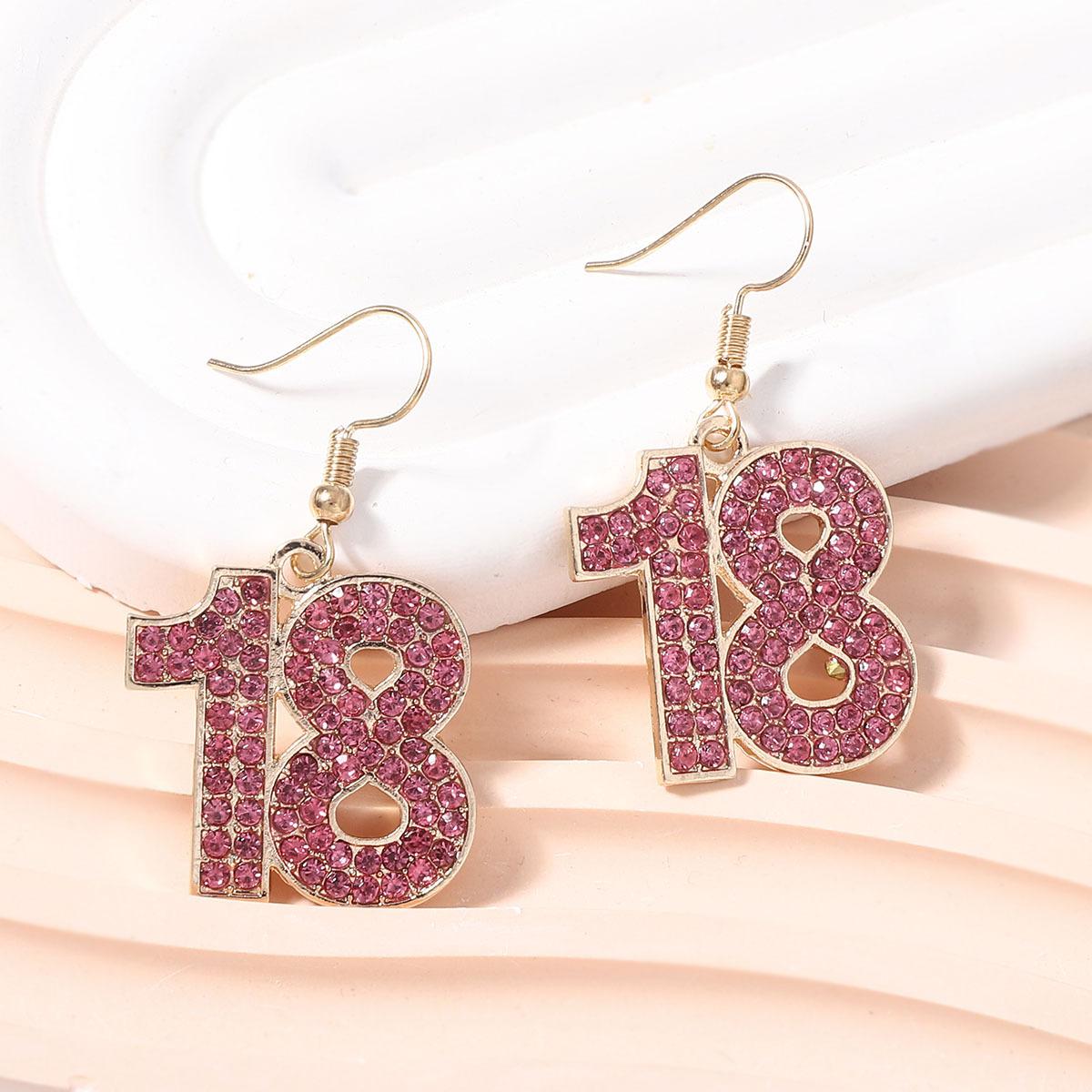 

Digital personalized bestsellers, fashionable, simple, high-end, trendy, versatile, and niche stud earrings and earrings