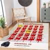 Arsenal Customize Your Name Carpet Suitable for Hallway Outdoor Living Rooms Dining Room Antislip Carpet Anime Office Decor