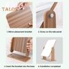 360 Degrees Rotatable Makeup Mirror with Wooden Base High Clarity Men Women Desktop Vanity Mirror Portable Travel Rectangle Cosmetic Mirror