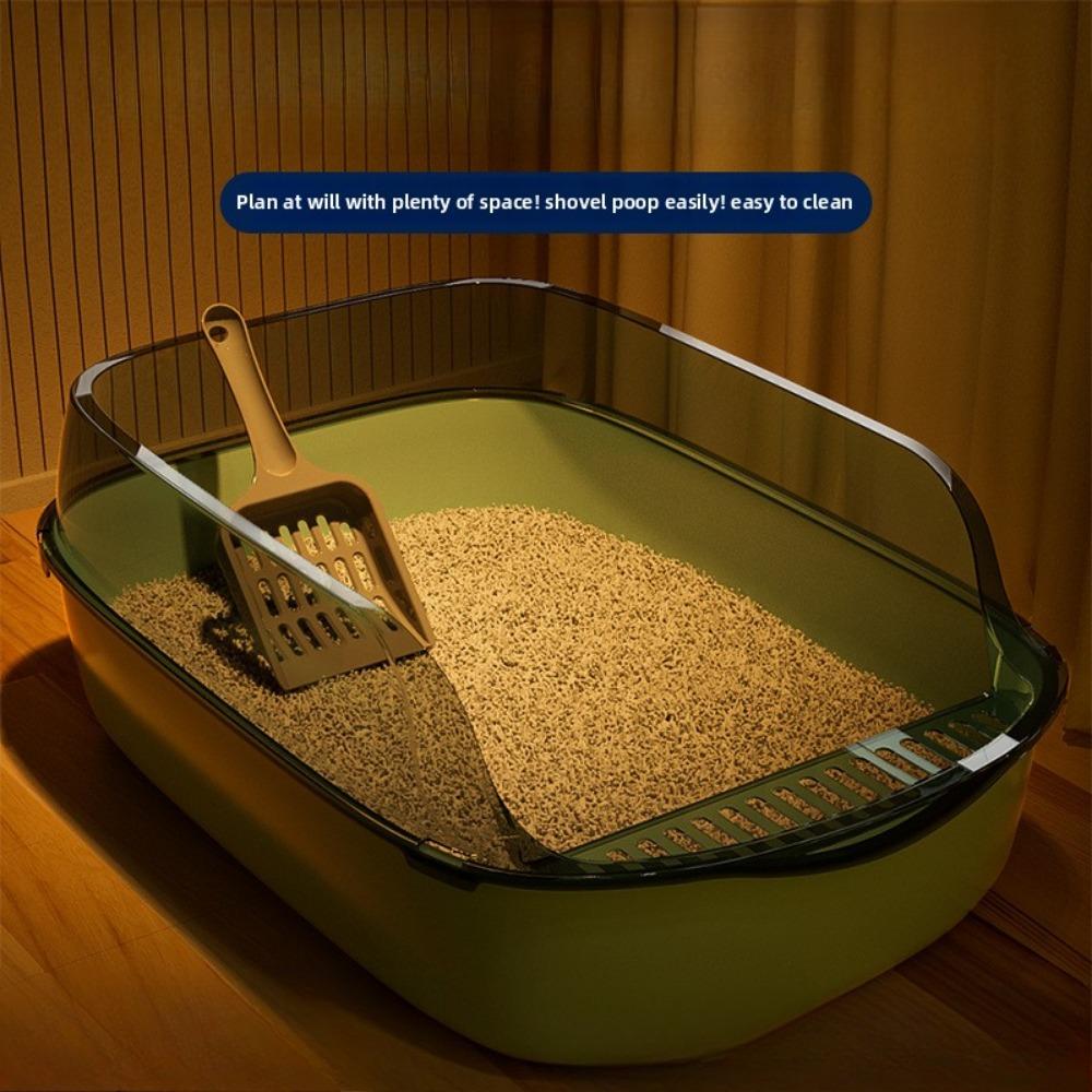Semi-closed Cat Litter Box Oversized Splash-proof Thickened Cat Toilet Pet Supplies Cat Litter Box Oversized Deodorant