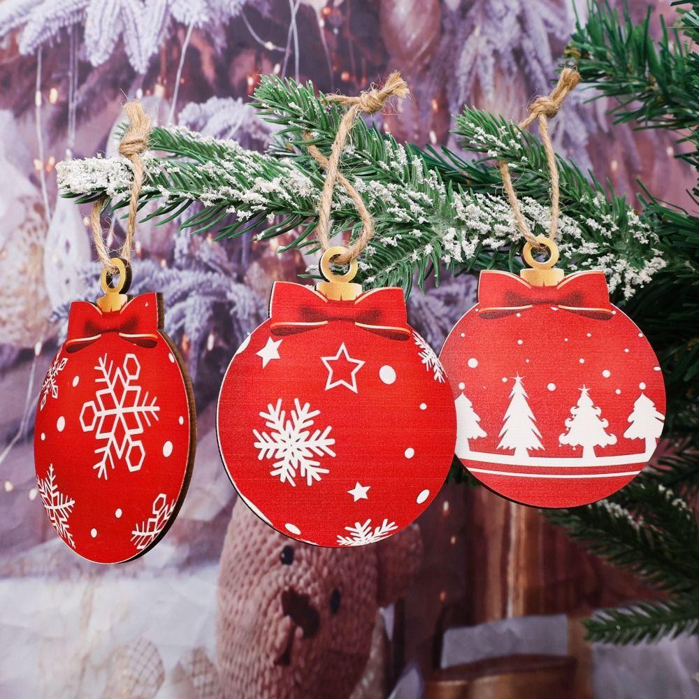 Room Windows Christmas Tree Hanging Round Shape Hanging Ball Christmas  Family Friends