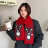 Korean knitted cartoon koala cashmere autumn and winter students thickened warm atmosphere koala versatile scarf scarf women
