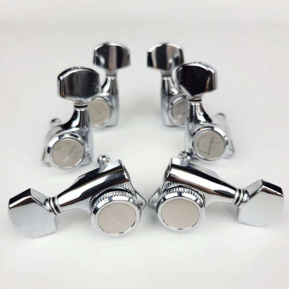 6PCS/Set Silver/Gold/Black Guitar Locking Tuners Lock String Guitar Tuning Pegs