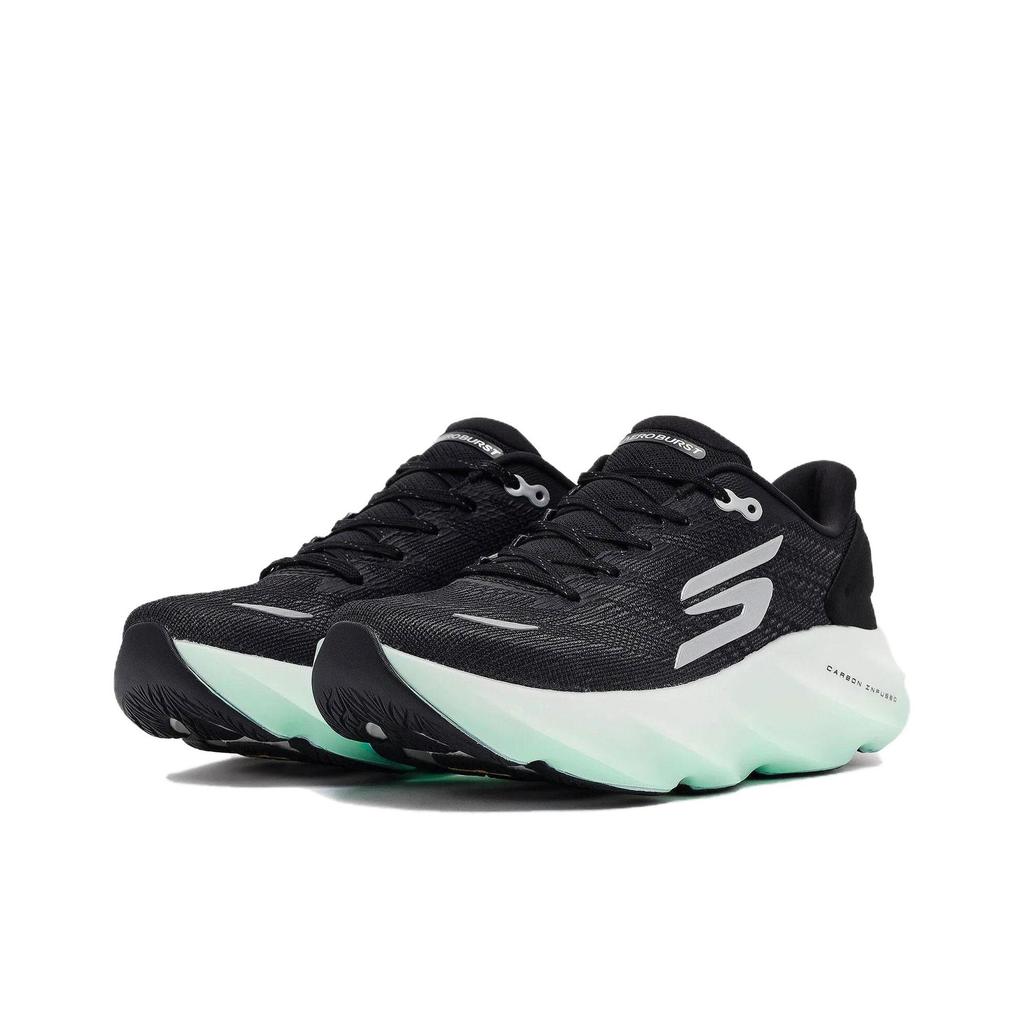 Skechers SKX Aero Burst Ammortizzazione di Livello Superiore Supporto Sportivo Stabile Suola Spessa Scarpe da Corsa Resistenti Sneaker Donna Nero Bianco 172210-BKW