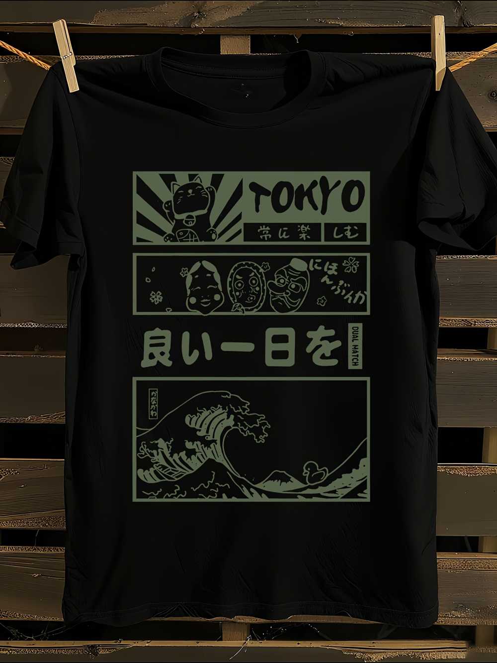 Оверсайз Токийская аниме-футболка с принтом XL