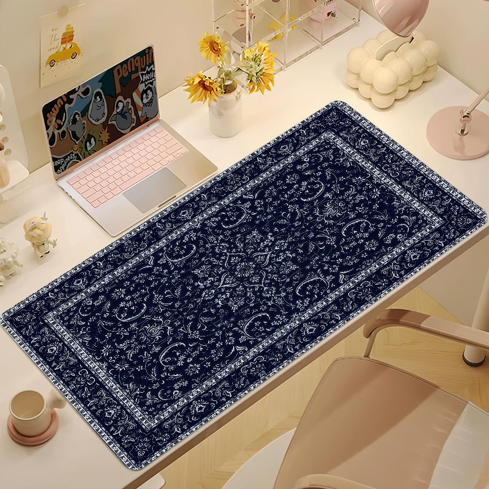 Persian Carpet Mouse Pad Large NonSlip Lockedge Desktop Computer Desk Mat Keyboard Writing Mousepad Office Gamer Student Gifts