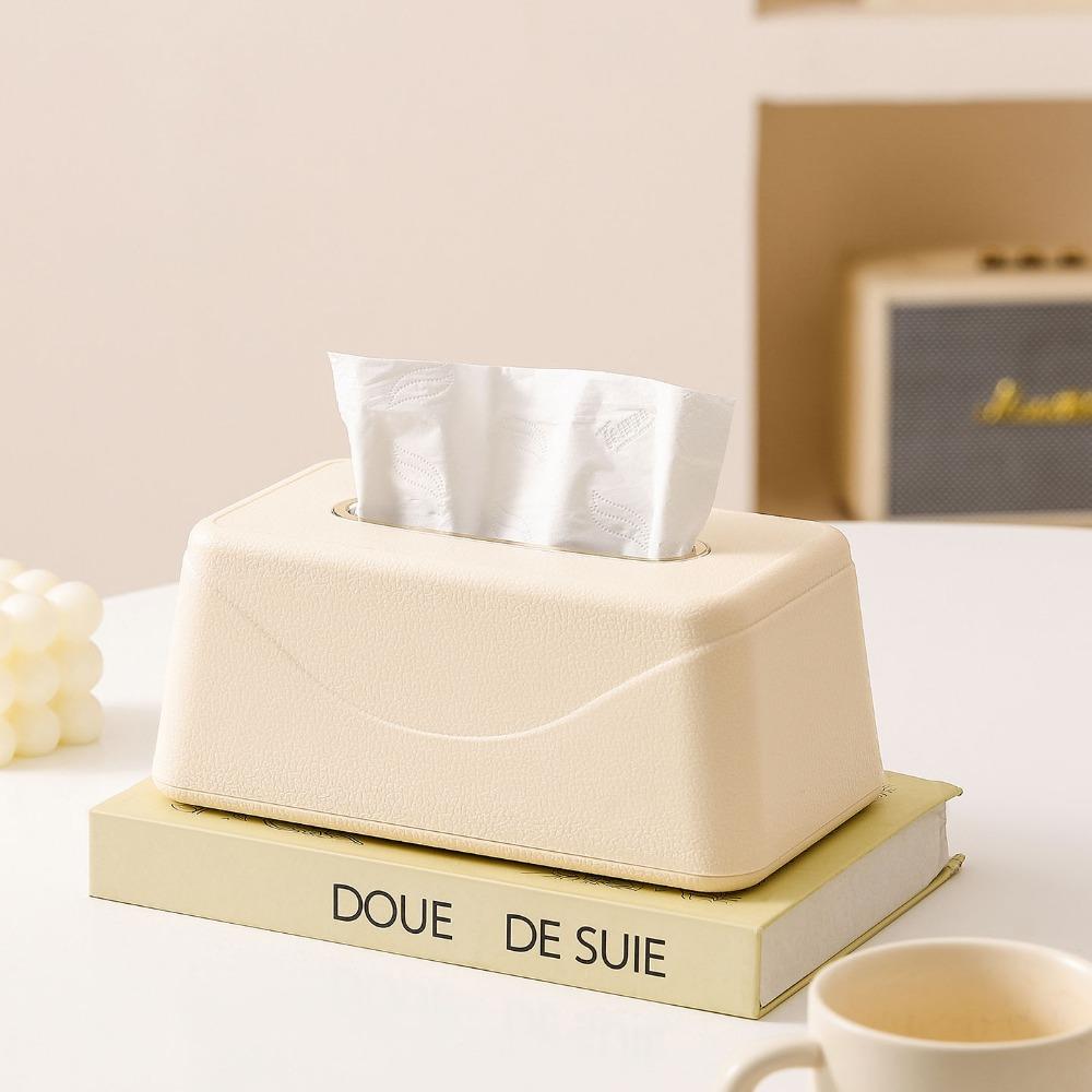 Built-in Spring Tissue Box Holder Large Capacity Paper Holder Durable Tissue Box Cover Living Room