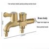 OEING Extended Dual-Outlet Brass Faucet
