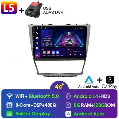 8 CORE Car Radio 2 Din Android 13 For Toyota Camry 40 2007-2011 Autoradio Multimedia Blu-ray IPS Screen Navigation GPS Carplay