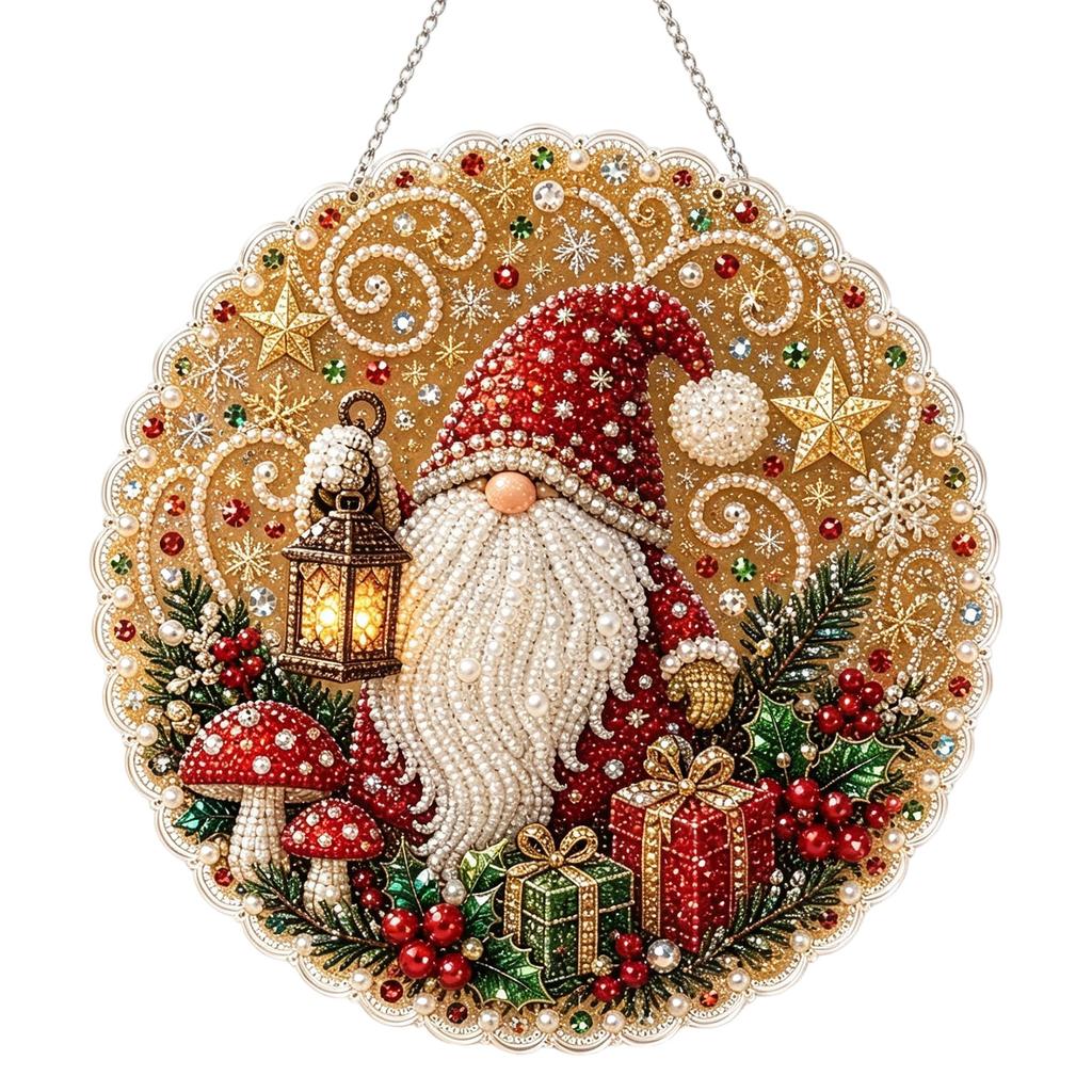 2D Acrylic Christmas Pendant Ornament for Holiday Decor