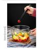 High-Temperature Resistant Glass Pot with Lid, Double-Ear Design for Ramen and Open Flame, Stainless Steel, Large Capacity