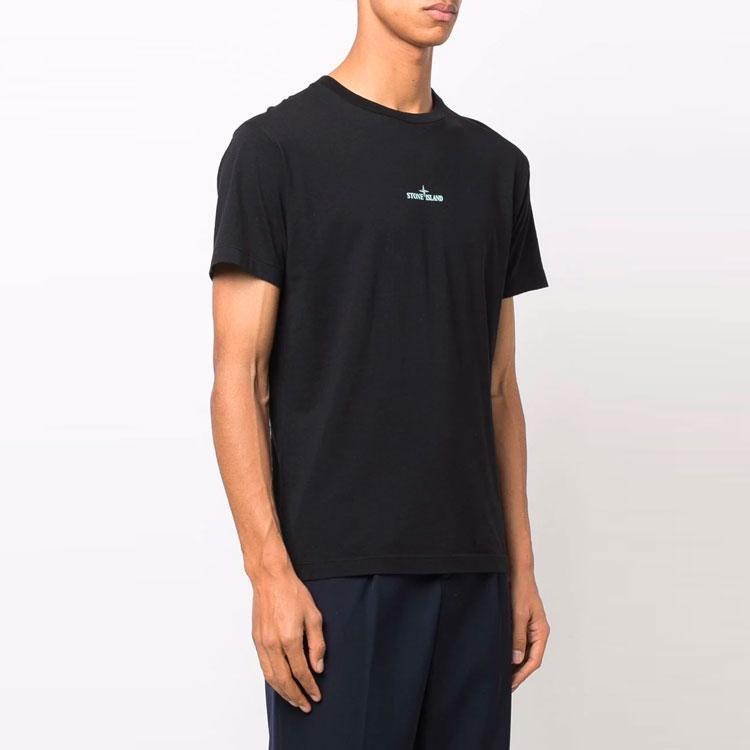 STONE ISLAND Kurzarm-T-Shirt Schwarz Herren Oberteile 76152NS94-V0029