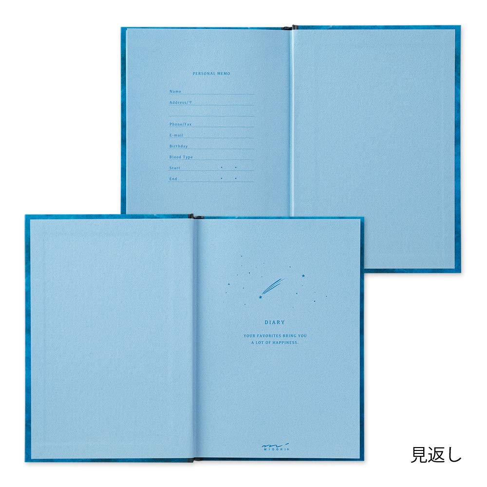 DESIGNPHIL MIDORI Night Sky 12886006 Diary, Pattern,