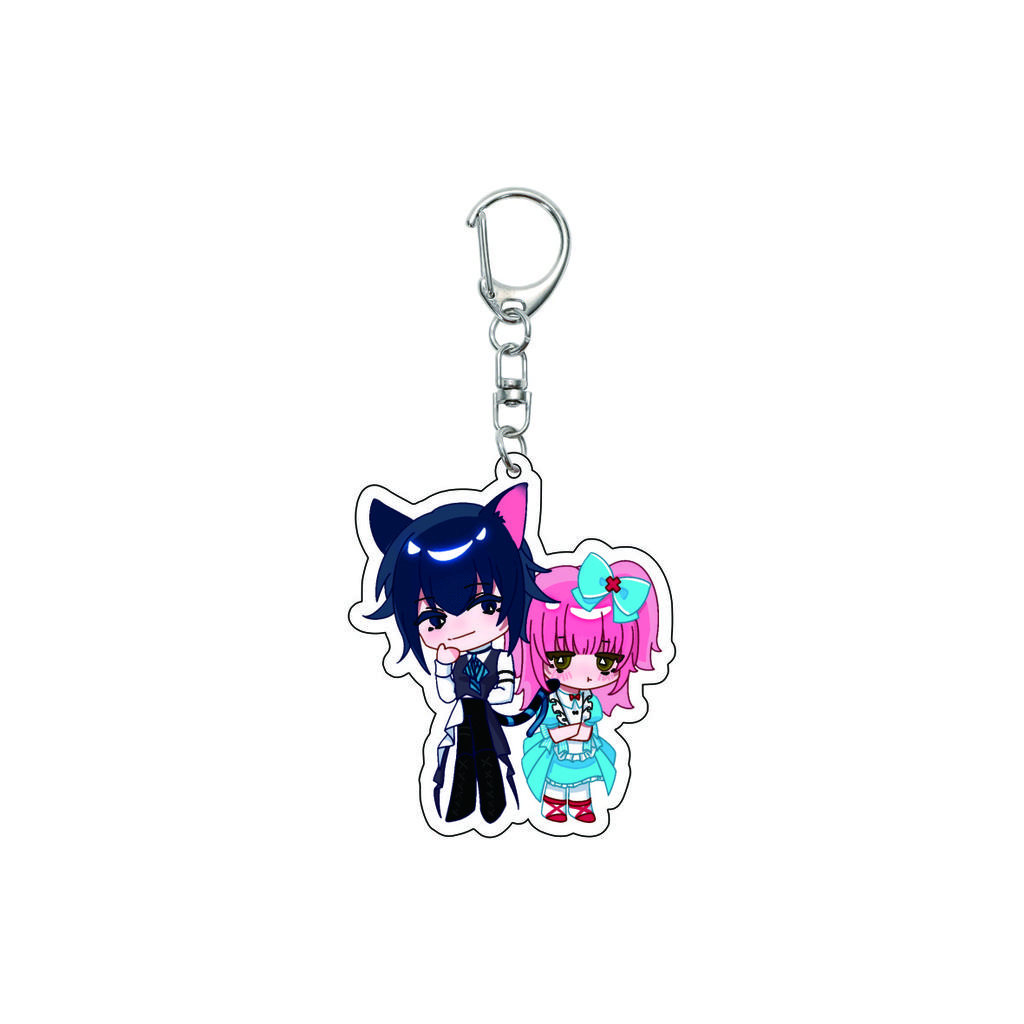 55MM Anime Shugo Chara Keychain Yume Hinomori Kuroya Kaito Haruto Yashiro Key Chain Acrylic Model Plate Christmas Gifts