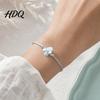 Strandglas Armband Handgefertigt Verstellbares Armband Minimalistisch Strand Ozean Inspiriert Schmuck Schmuck Seelenfreundin Geschenk für Frauen Beste Freunde Schiebbar