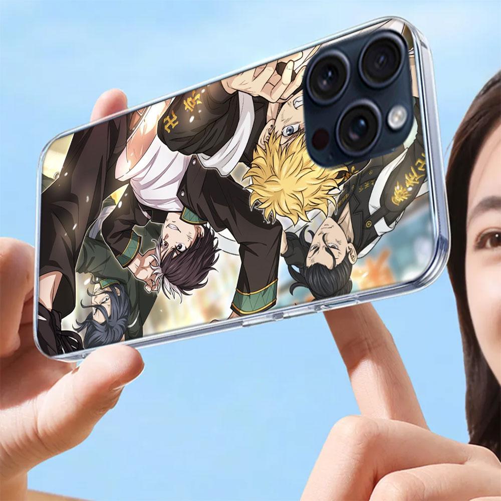 Anime Wind Breaker Sakura Clear Phone Case For Iphone 17 Air 16 Pro Max 15 Pro 14 Plus 17E 16E 11 13 12 Mini Cover Cases Fundas