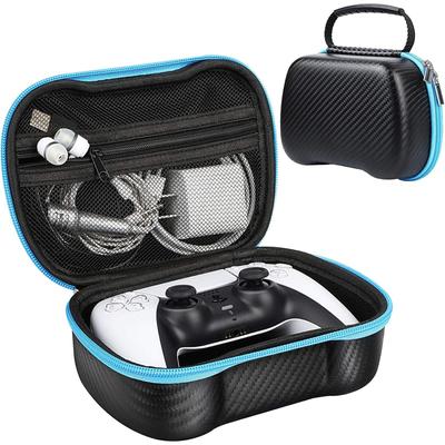 1 Set para Bolsa de Almacenamiento para Mando de Juego PS5 para Mando PS5 Bolsa de Protección EVA + Funda de Silicona + 4 Juegos de Tapones para Joystick de Mando