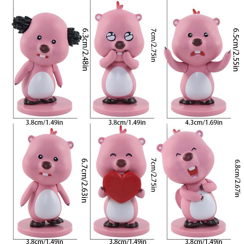 

6 шт. Пороро Маленький пингвин Лоппи Фигурка Модель Игрушка Декор для стола Детский подарок