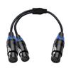 5Pin XLR Splitter Cable With 5Pin XLR Male And Female Connectors For Professional Sound Systems 50cm/19.69in