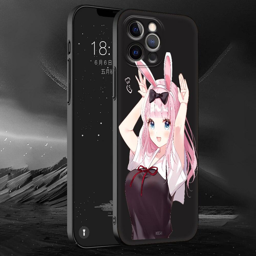 Kaguya Sama Love Is War Anime Phone Case For iPhone 11 12 13 14 Pro Max 7 8 Plus SE  X XR XS Luxury Shell Fujiwara Soft Cover
