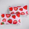 Cartoon Fruit Strawberry Pattern Bed Hat Four-Piece Bedding Set Bedroom Dormitory Bedding Decoration