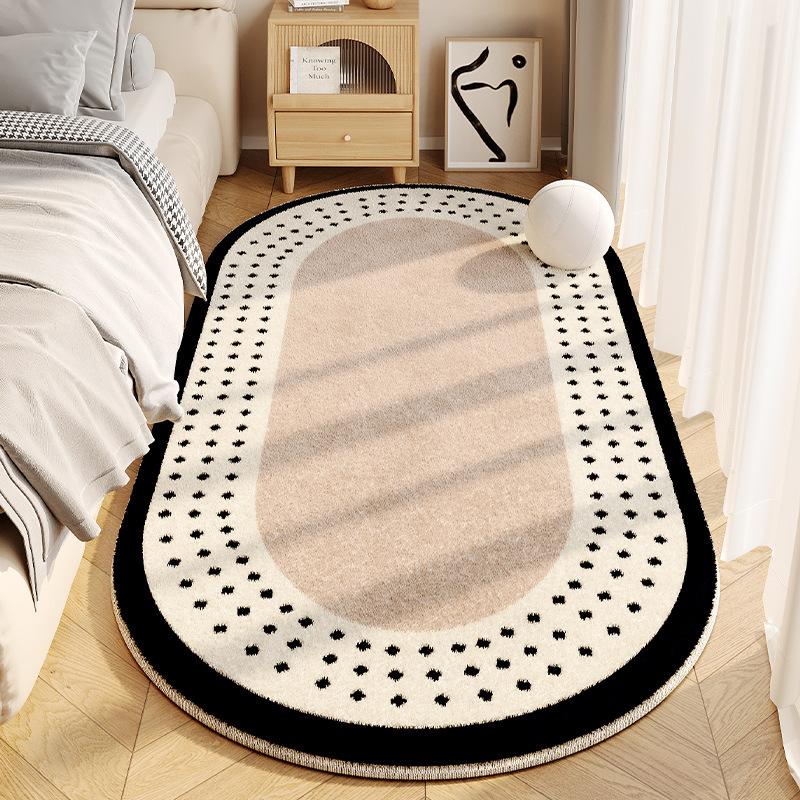 Imitation Cashmere Carpet, Cool and Non-slip Household Bedroom Bedside Blanket, Dirt-resistant and Wear-resistant Living Room Bay Window Mat