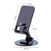 Tabletop Phone Stand Angle Height Adjustable Rotating Cellphone Cradle Desk Tablet Holder Mount Foldable for Video
