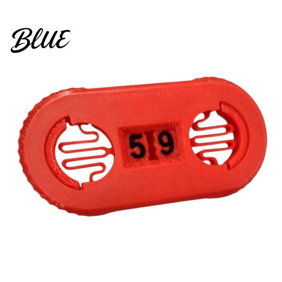 Practical Combination Lock Buckle Two-Digit 3D Digital Printed Life Counter with Elastic Health Storage Box Accessory Tracker Counter for
