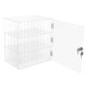 Clear Cell Phone Locker Box, Cell Phones Storage Cabinet, Cell Phone Storage Box Acrylic and Stainless Steel Store Keys, Wallets