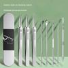 Acne Needle Set, Acne Needle and Cell Clip Set, Acne Removal Tools, Blackhead Scraper, Tweezers for Closed Comedones, Acne Extraction Tools