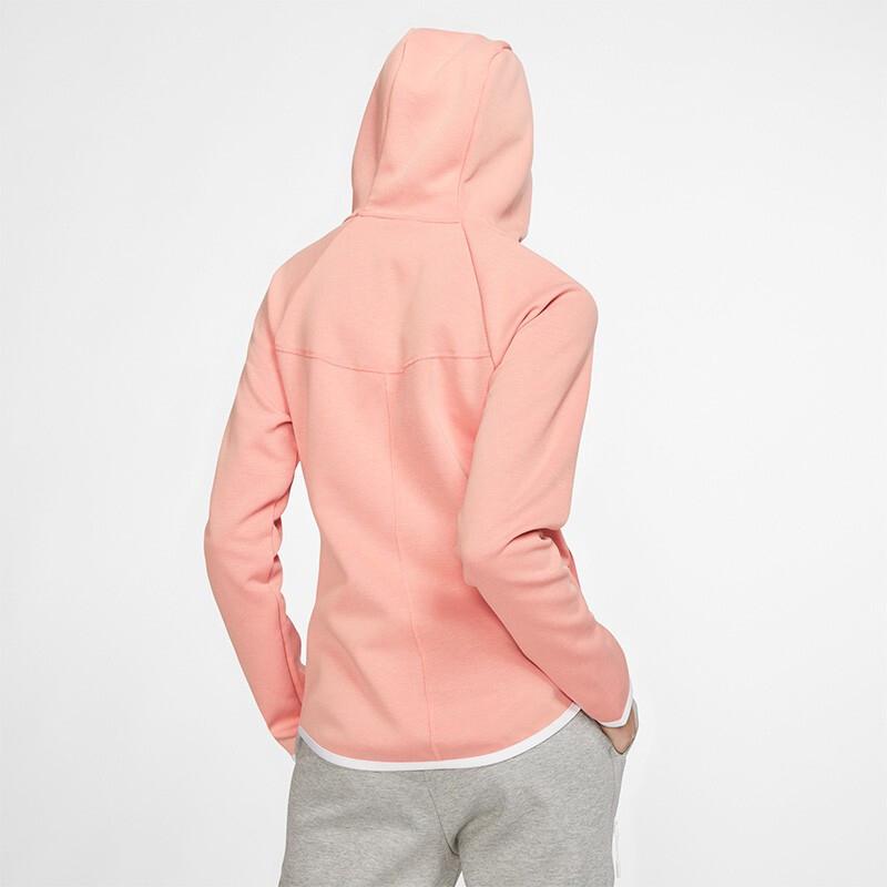 Nike Sportswear Tech Fleece Hooded Jacket Women Jackets Light-Pink BV3456-606