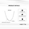 [HeyMeili] Baroque Pearl Necklace, Sterling Silver 925, Stylish, Natural Freshwater Pearl, June Birthstone, Popular, Elegant, Women's Gift, 5.5-7mm
