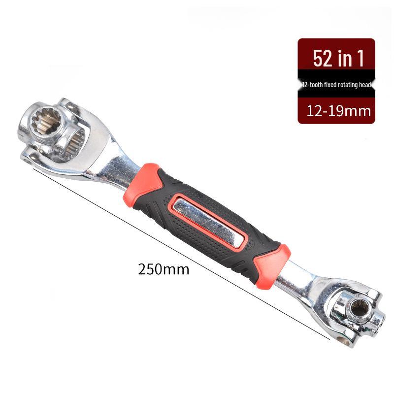 Eight-in-One Double-Ended Rotating Wrench, 52-in-One & 48-in-One Multi-functional Tool