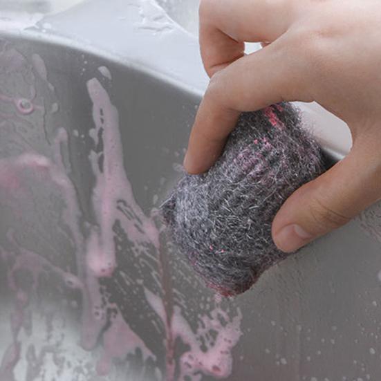 10/20/50Pcs Steel Wool Soap Pads Easy to Use Multi-functional Baking Damage Cleaner