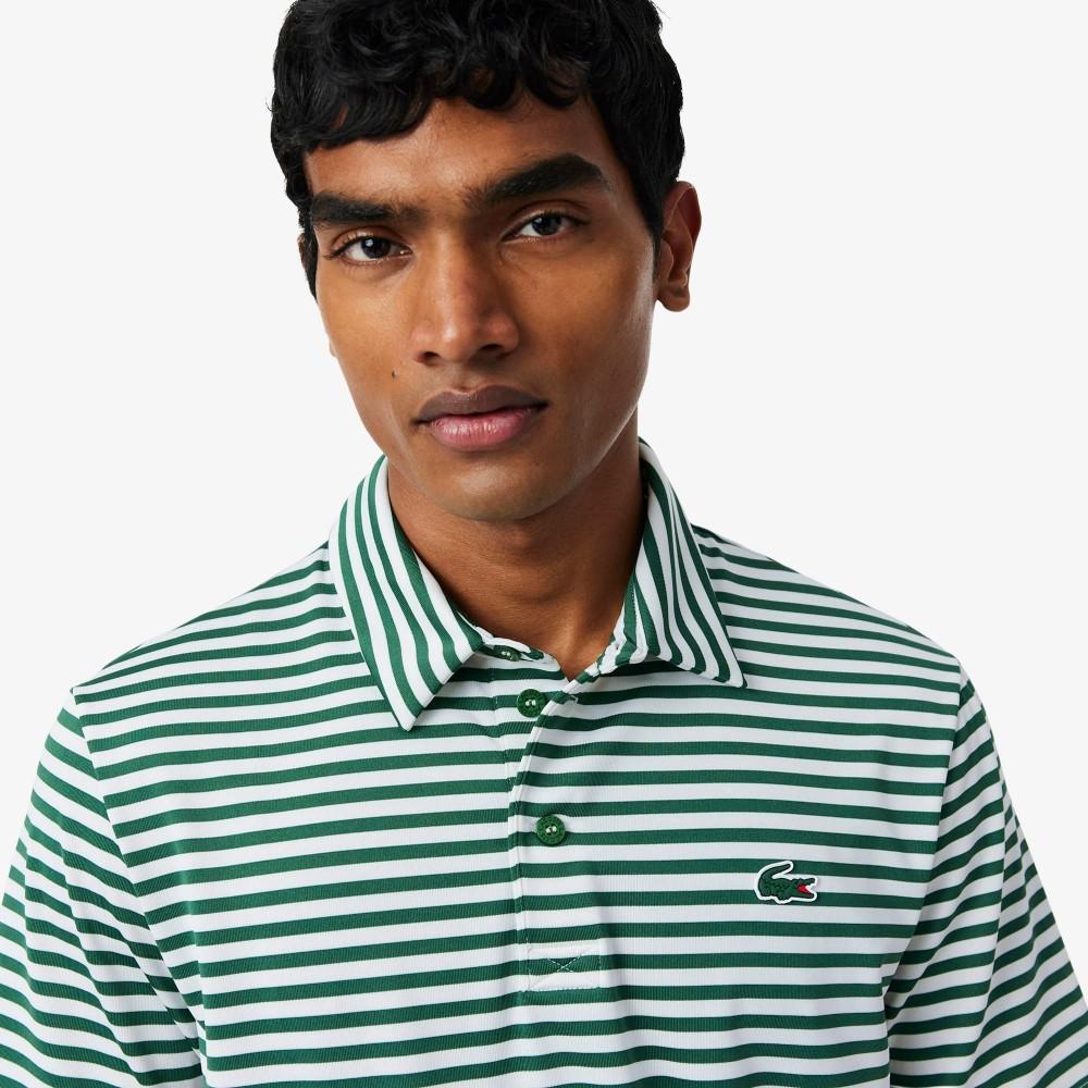 Lacoste Men's Golf Stripe Short-Sleeve Polo Shirt DH3187-56G291
