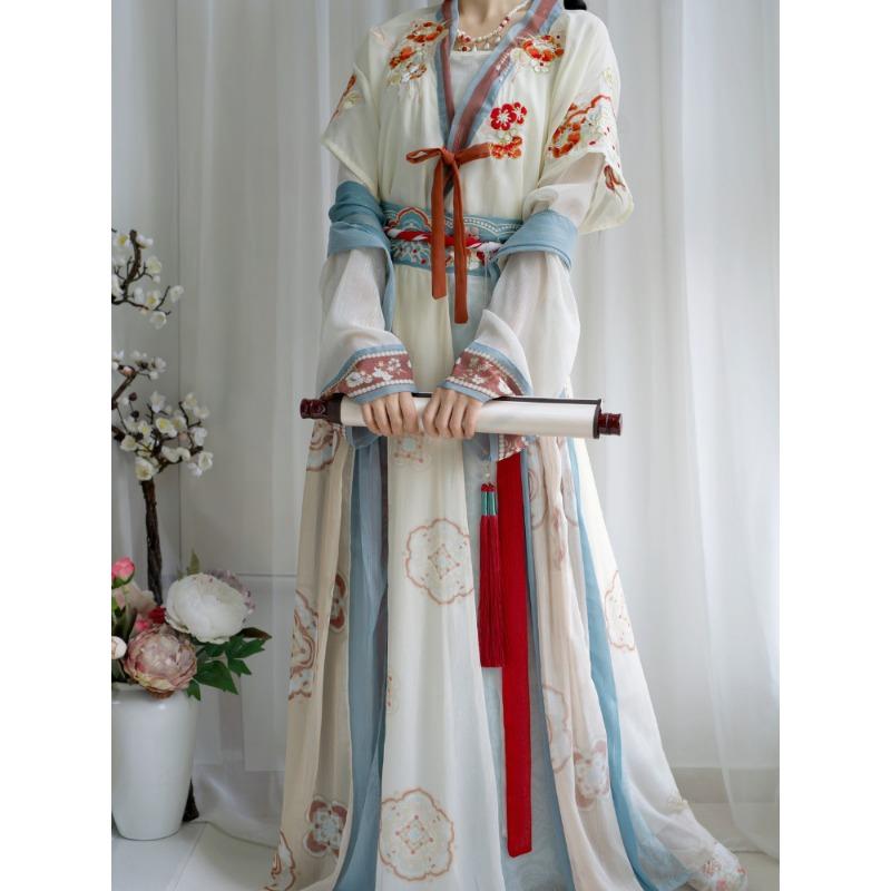 [Princess Changle] Tang Dynasty-made Dumplings Are Restored To Waist-length and Eight-broken Skirts, and They Look Thin Every Day. Summer Hanfu