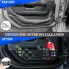 Z8 Metal Front Door Storage Box Pockets Fit Jeep Wrangler JL JLU 4XE 2018-2024 & Gladiator JT -2024 Interior Door Side Ert Organizer Molle Panels