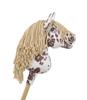 Hobby Horse Premium Klein Stokpaard - Wit-Bruine Tarantula met Beige Manen A4