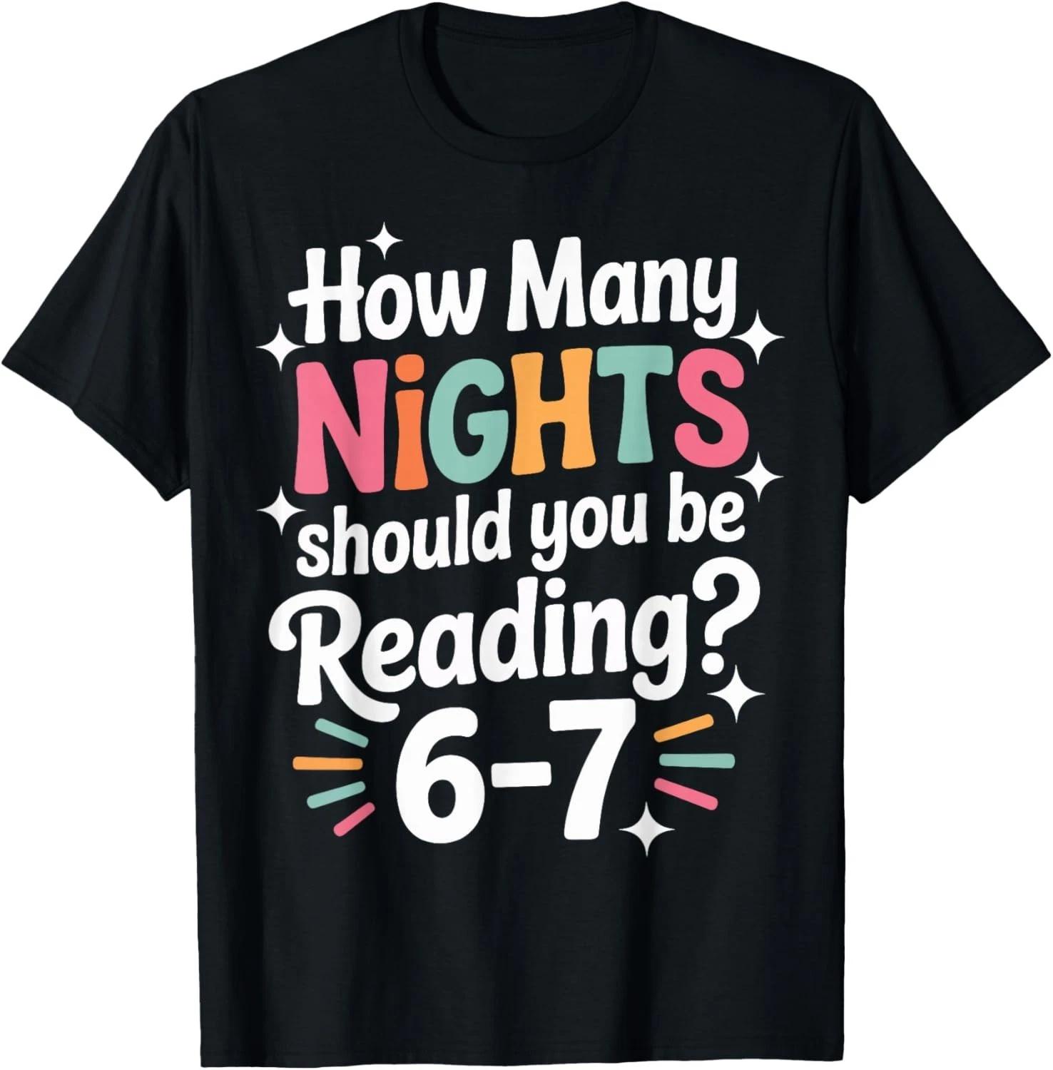 Funny Reading 6 7 Six Seven Meme English Teacher Book Lover unisex T-Shirt S