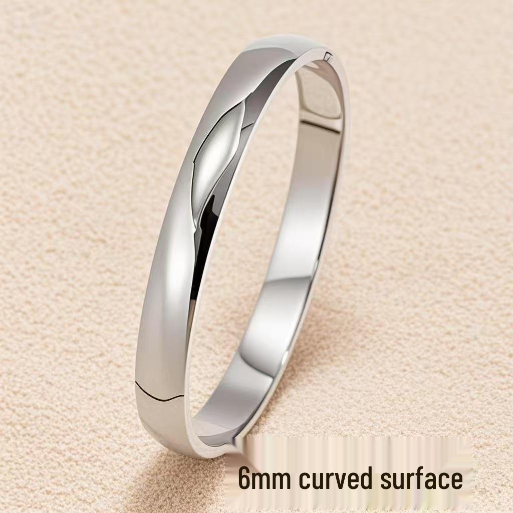 Women s High-End Titanium Steel Geometric Bracelet