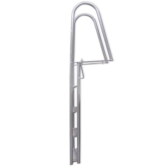 VidaXL Échelle de piscine/quai à 4 marches Aluminium 167 cm 91197