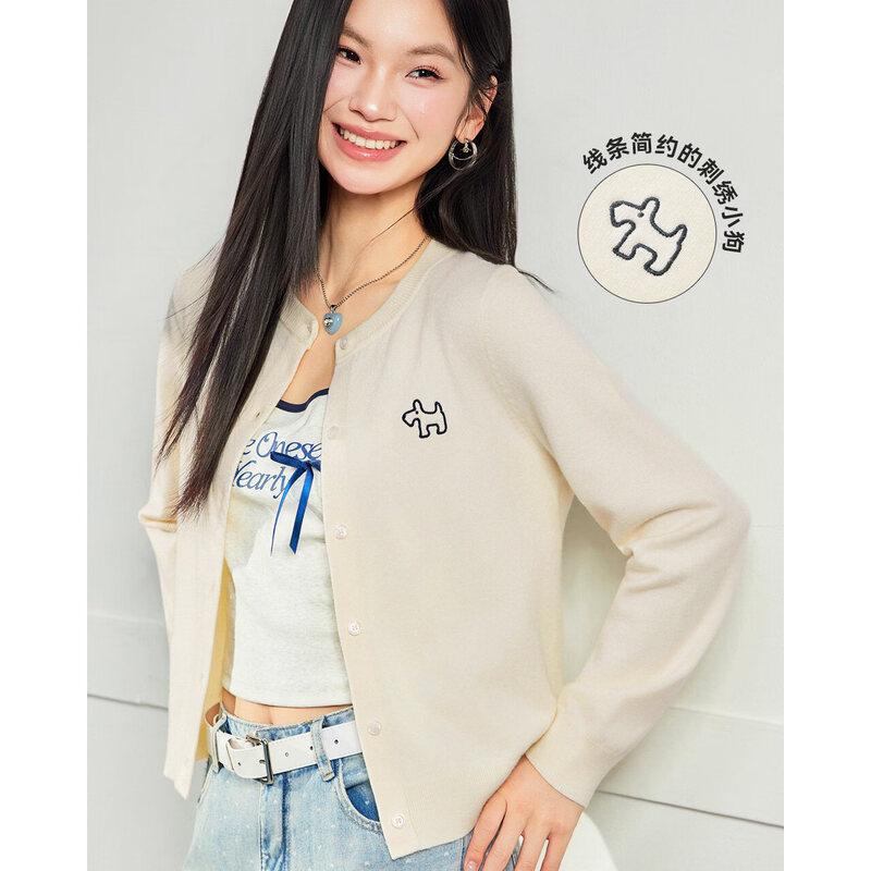 IEF Women's Preppy Style Knit Cardigan